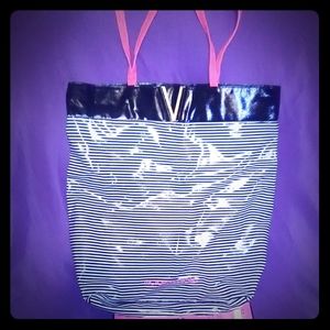 🆕Victoria's secret beach bag bag stripes pink